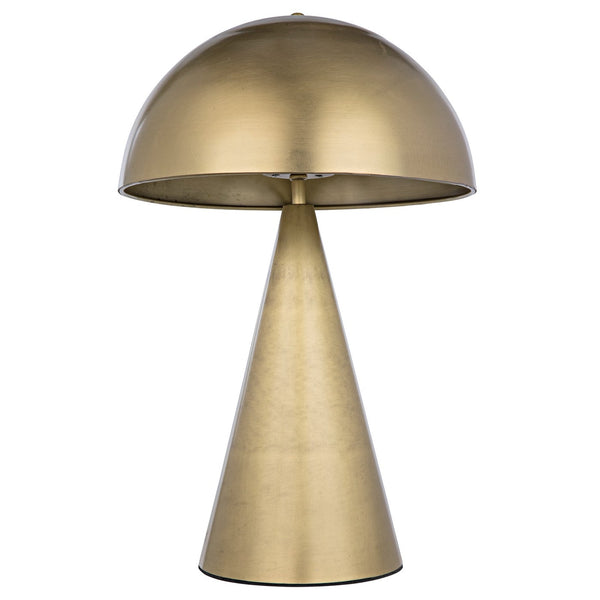 Noir Skuba Table Lamp, Metal With Brass Finish