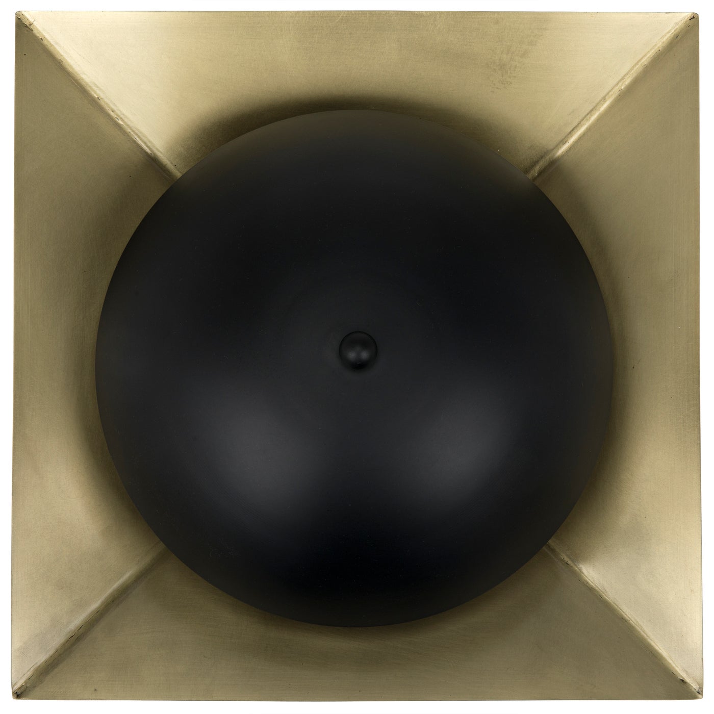 Noir Agila Sconce, Steel With Brass Finish
