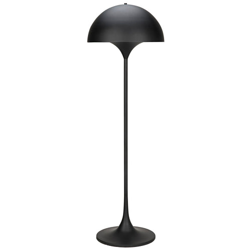 Noir Cataracta Floor Lamp, Black Steel