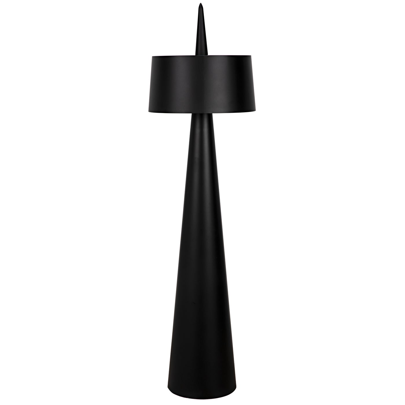 Noir Moray Floor Lamp, Black Steel