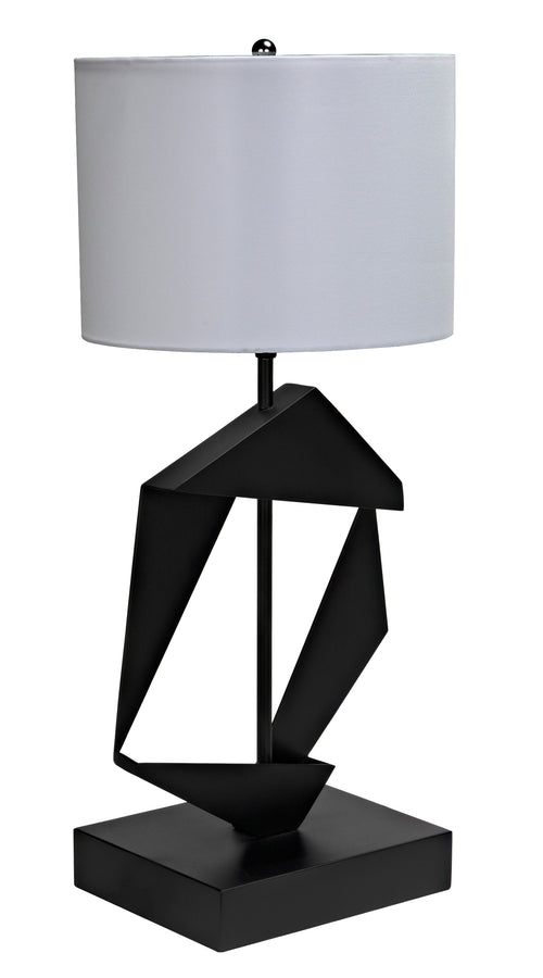 Noir Timothy Table Lamp With Shade