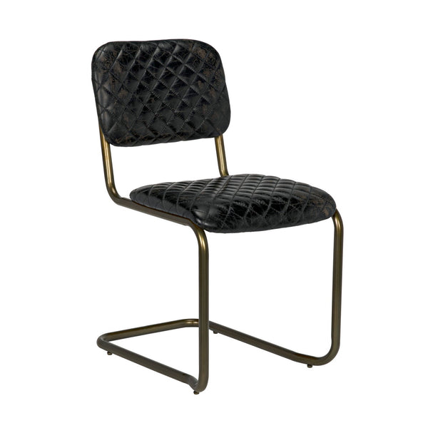 Noir 0037 Dining Chair, Steel And Leather