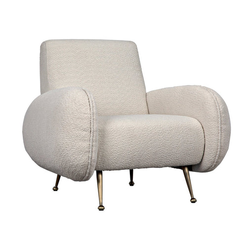 Noir Hera Chair, Boucle Fabric