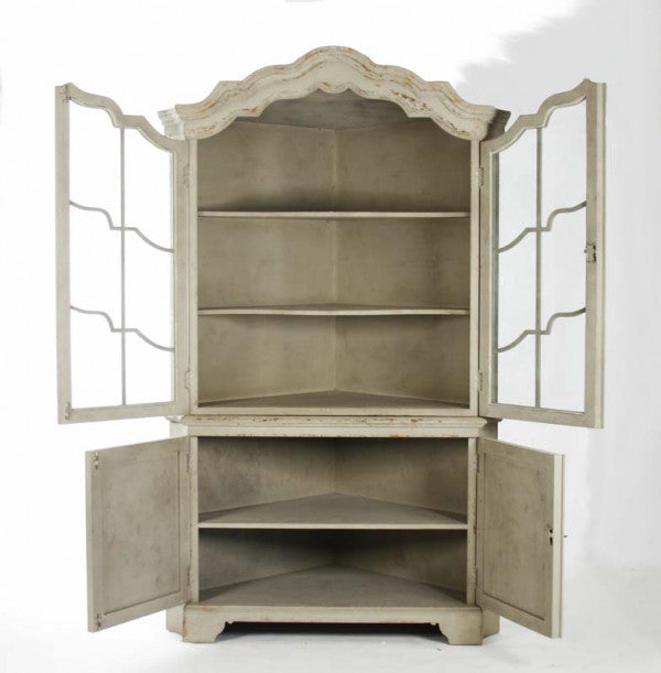 Zentique Dennis Cabinet Distressed Cream