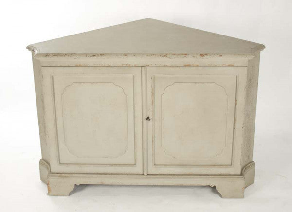 Zentique Dennis Cabinet Distressed Cream