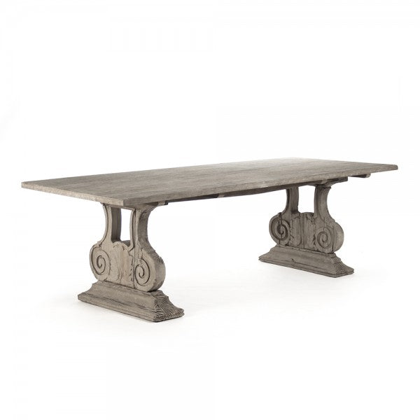 Zentique Toby Dining Table Weathered