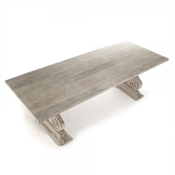 Zentique Toby Dining Table Weathered