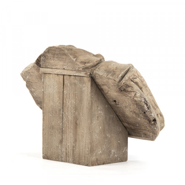 Zentique Wooden Figure Weathered