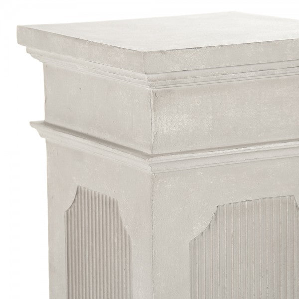 Zentique Stander Pedestal Off White