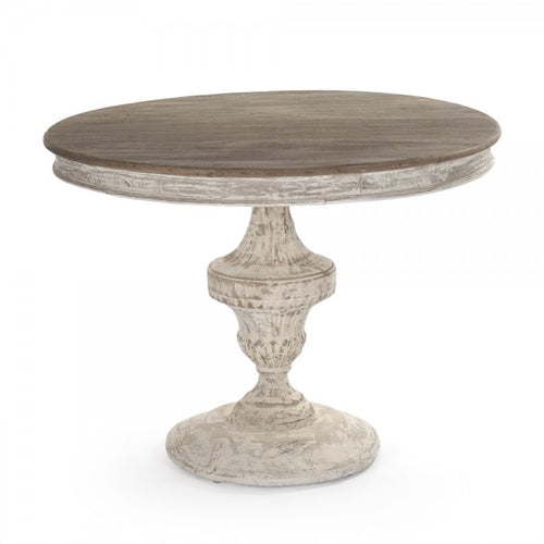 Zentique Jesse Table Natural Top, Distressed Base