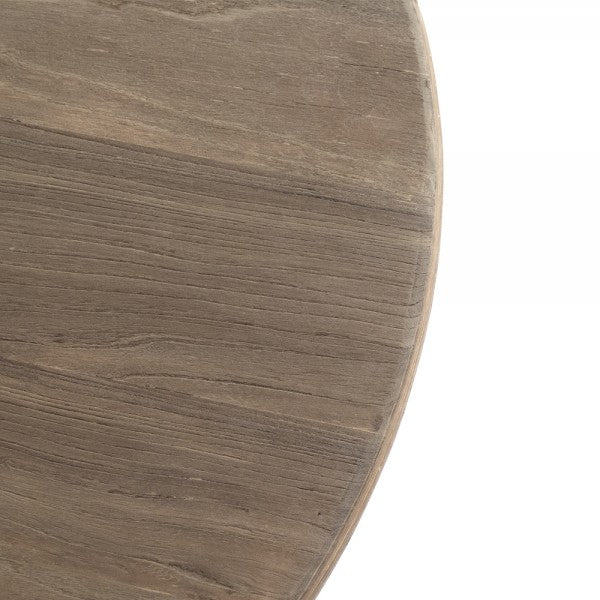 Zentique Jesse Table Natural Top, Distressed Base