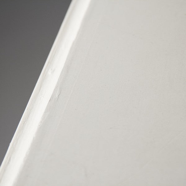 Zentique Lucien Table White Top, Distressed Blue Grey Base