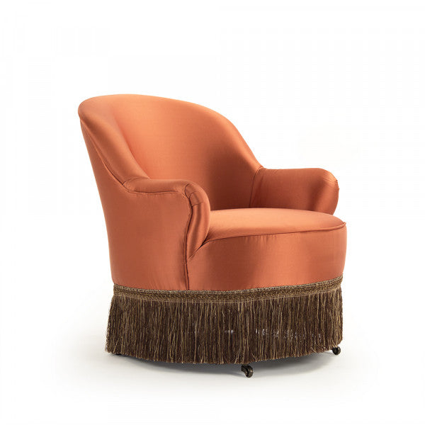 Zentique Alleffra Chair Orange Silk