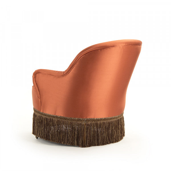 Zentique Alleffra Chair Orange Silk