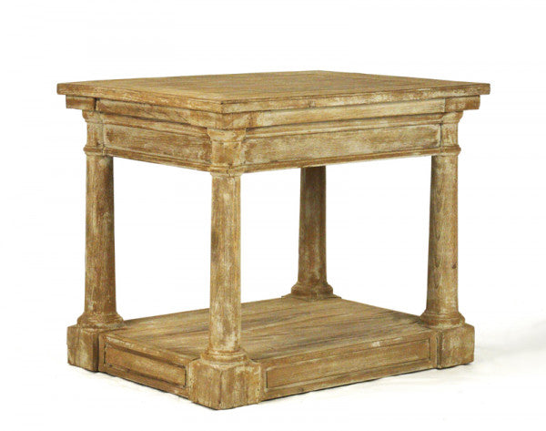 Zentique Luc Side Table Weathered Tan