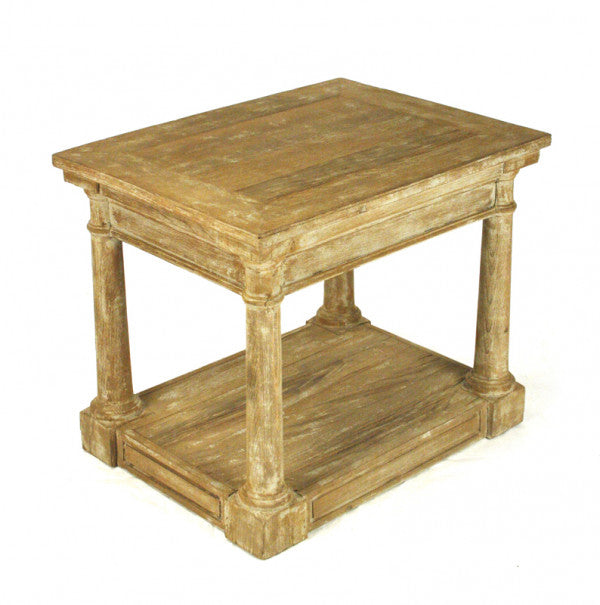 Zentique Luc Side Table Weathered Tan