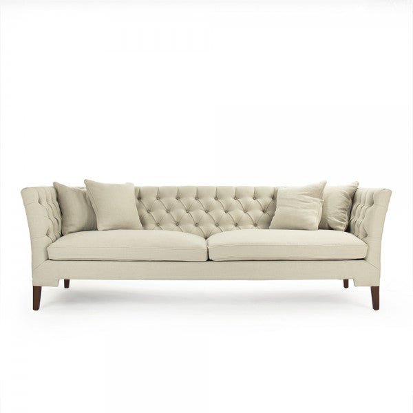 Zentique Eileen Sofa Cream Linen