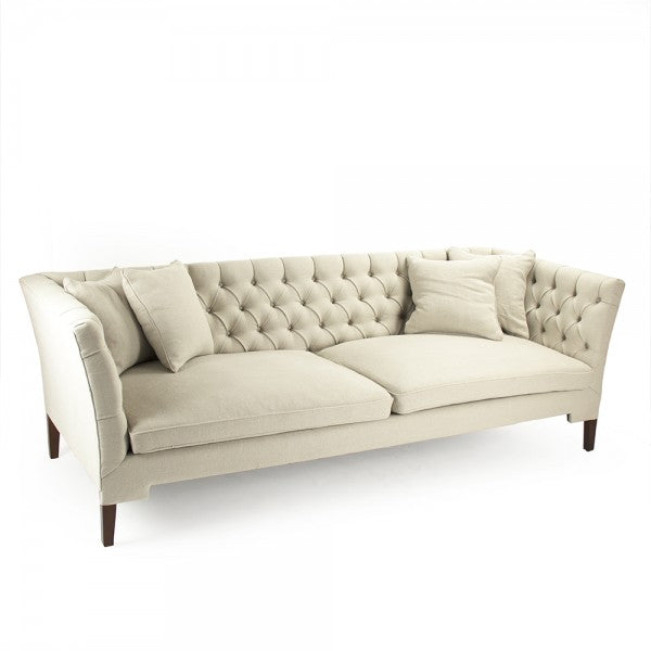 Zentique Eileen Sofa Cream Linen