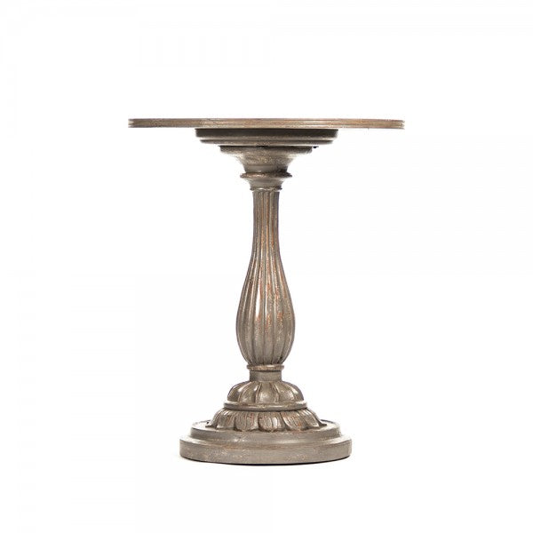 Zentique Esme End Table Distressed Moss Grey