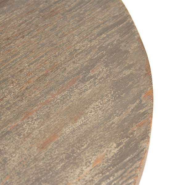 Zentique Esme End Table Distressed Moss Grey