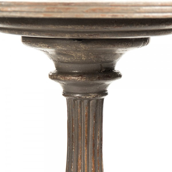 Zentique Esme End Table Distressed Moss Grey