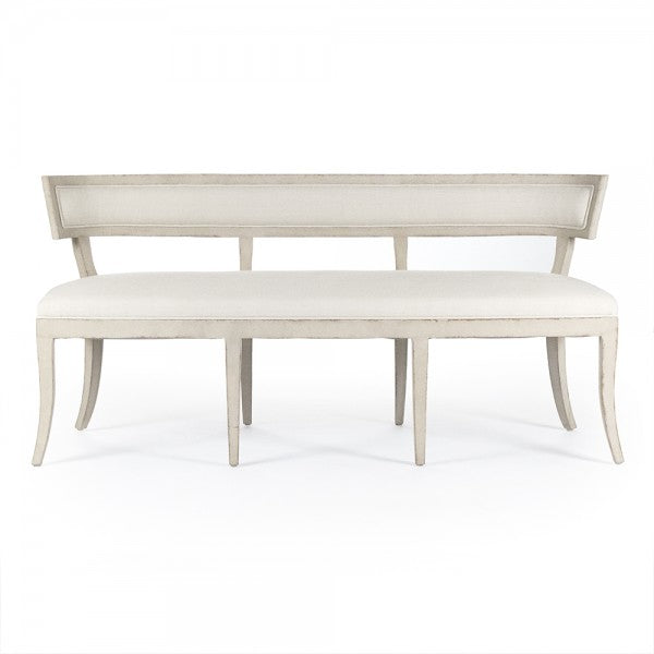 Zentique Lorand Bench Cream Linen
