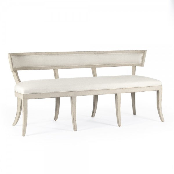 Zentique Lorand Bench Cream Linen