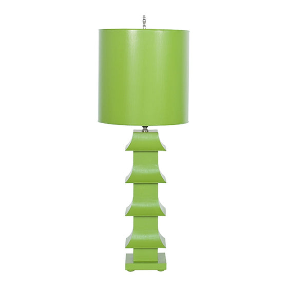 Worlds Away Pagoda Tole Table Lamp