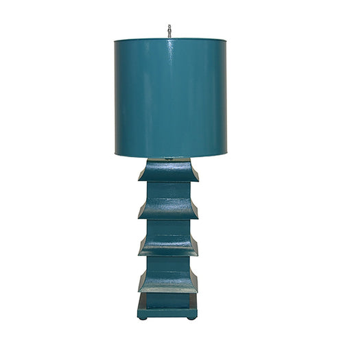 Worlds Away Pagoda Table Lamp, Large