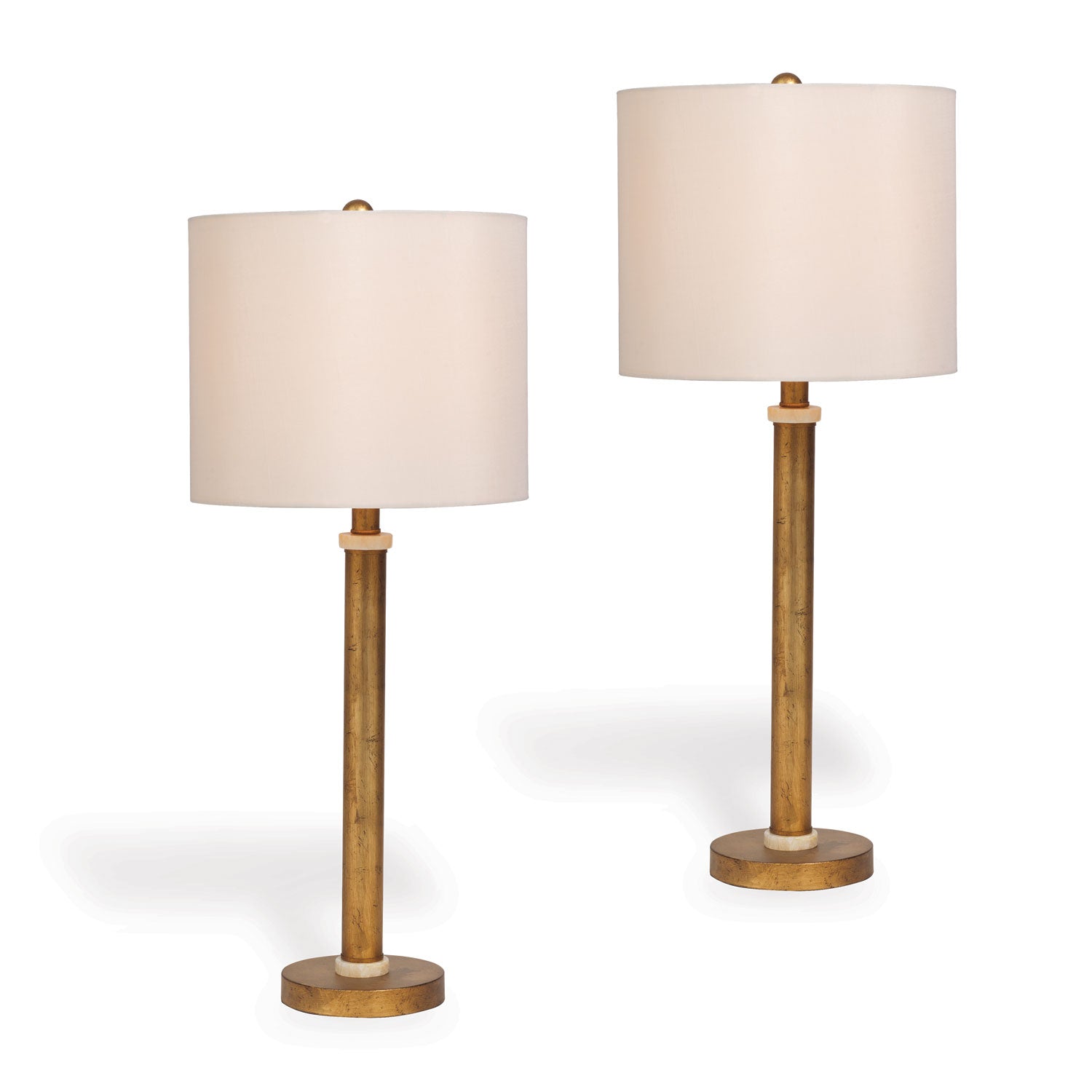 Port 68 Diana Gold Marble Buffet Table Lamp Set of 2