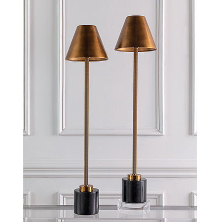 Port 68 Parliament Brass Buffet Lamp, Set Of 2