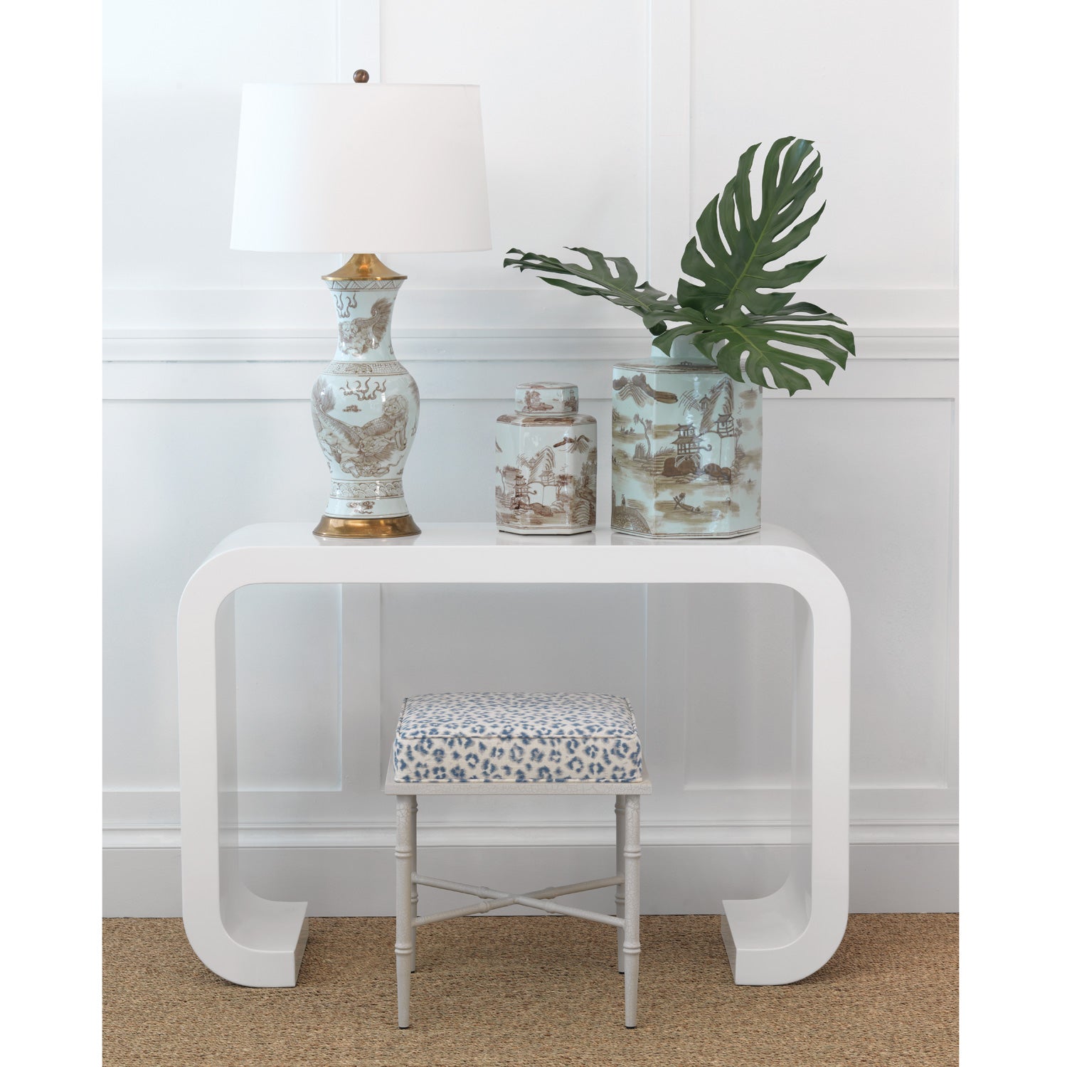 Chow Blue Table Lamp by Port 68