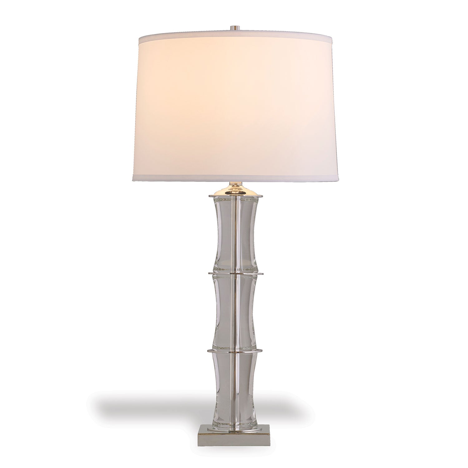 Port 68 Rivoli Crystal and Nickel Lamp