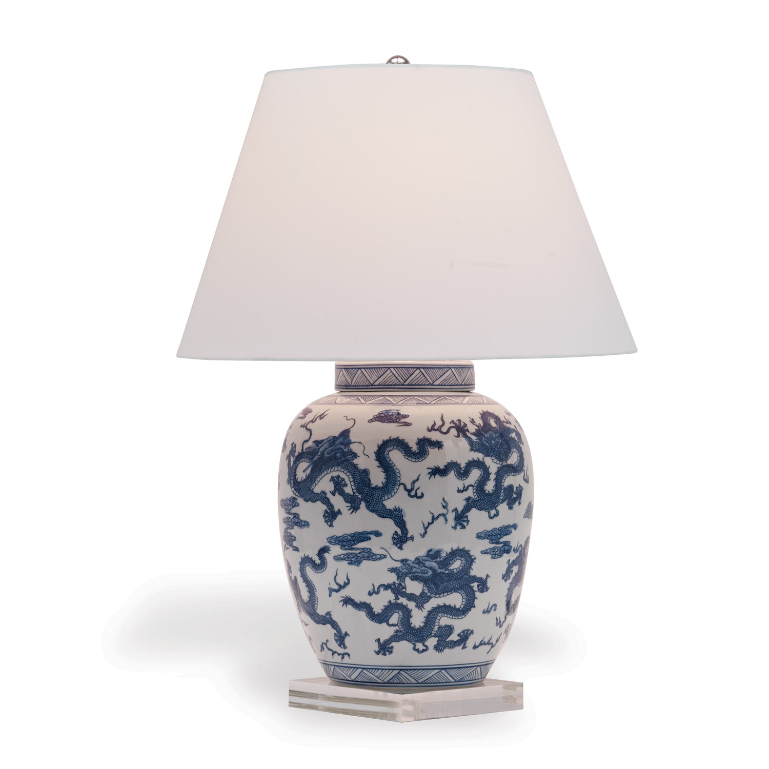 Port 68 Dragon Table Lamp, Navy Blue
