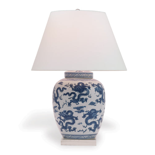 Port 68 Dragon Table Lamp, Navy Blue