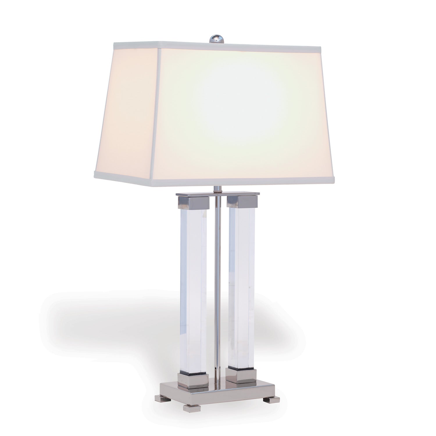 Port 68 Hancock Nickel and Crystal Lamp 29"H