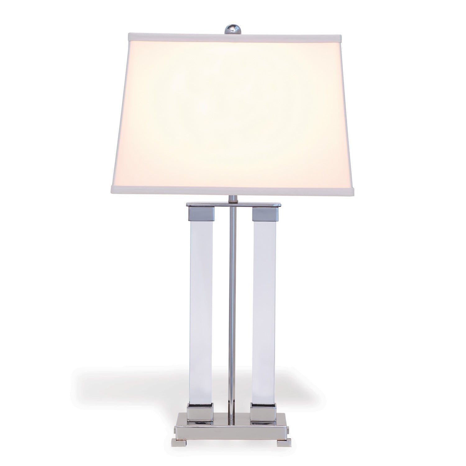 Port 68 Hancock Nickel and Crystal Lamp 29"H