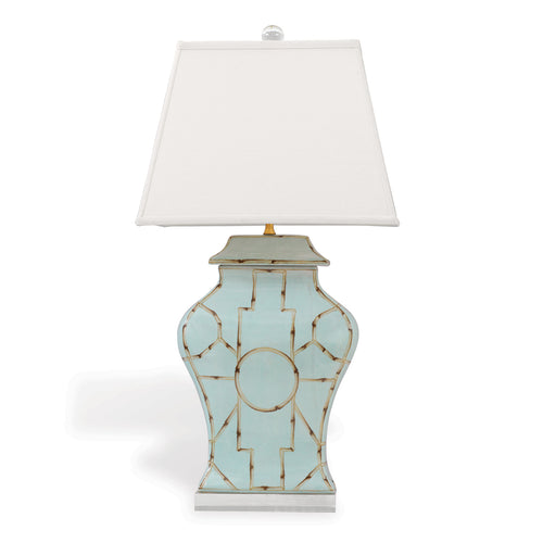 Scalamandre Baldwin Table Lamp by Port 68 in Blue