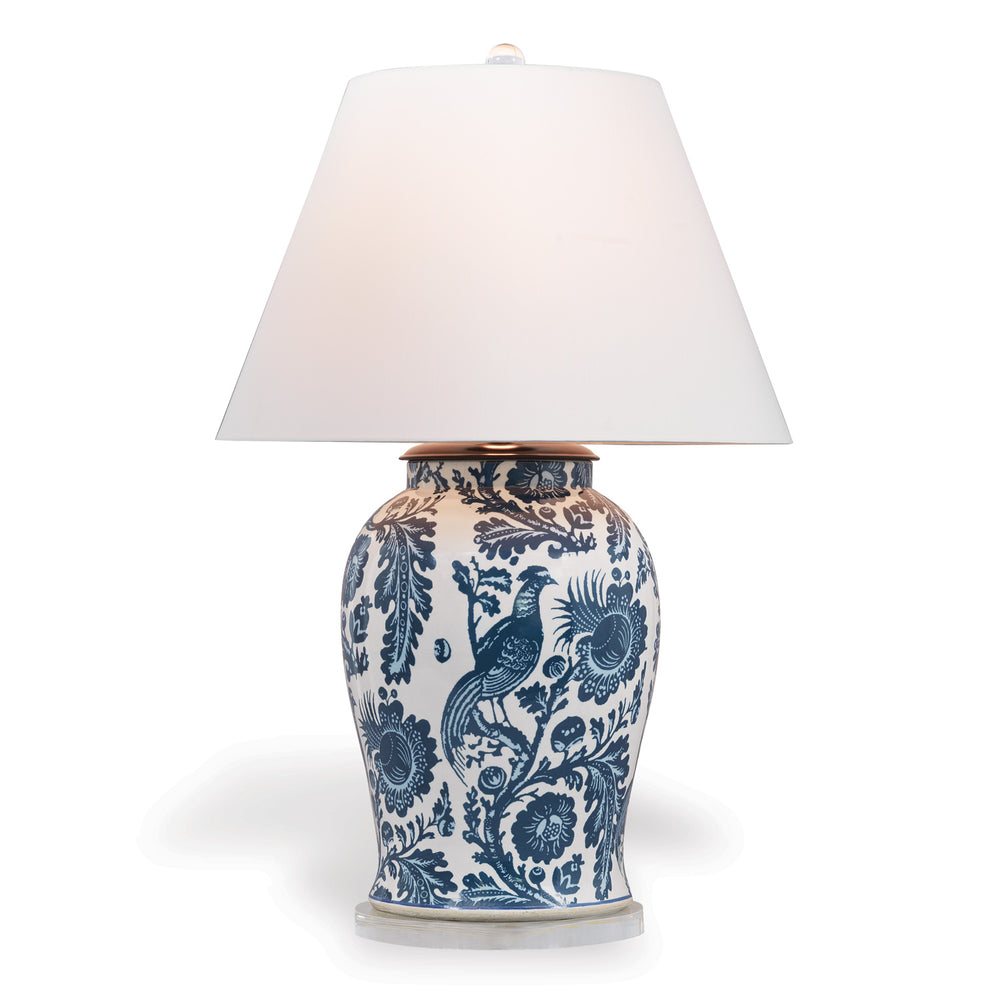 Scalamandre Maison for Port 68 Arcadia Blue Lamp
