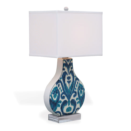Greystone Indigo Ceramic Table Lamp by Scalamandre Maison for Port 68