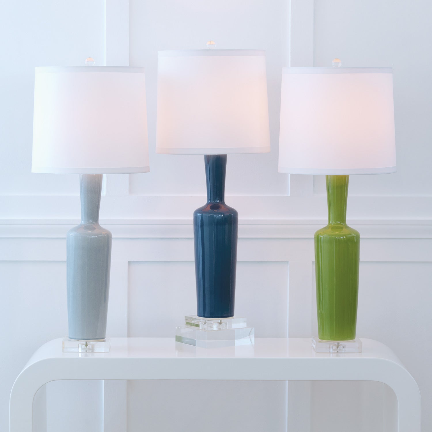 Brentwood Lamp by Port 68 in Blue
