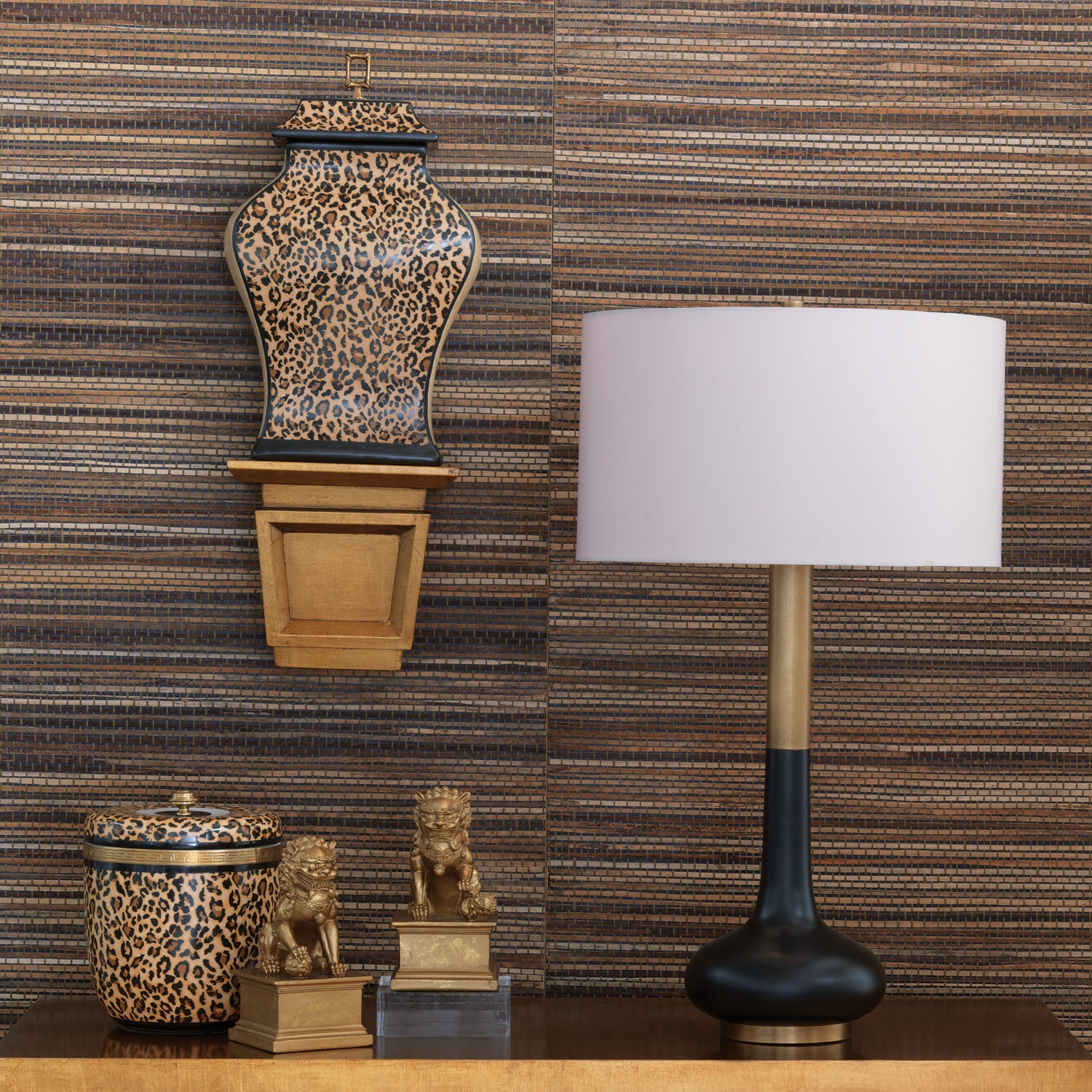 Powell Mid Century Lamp by Port 68 in Black