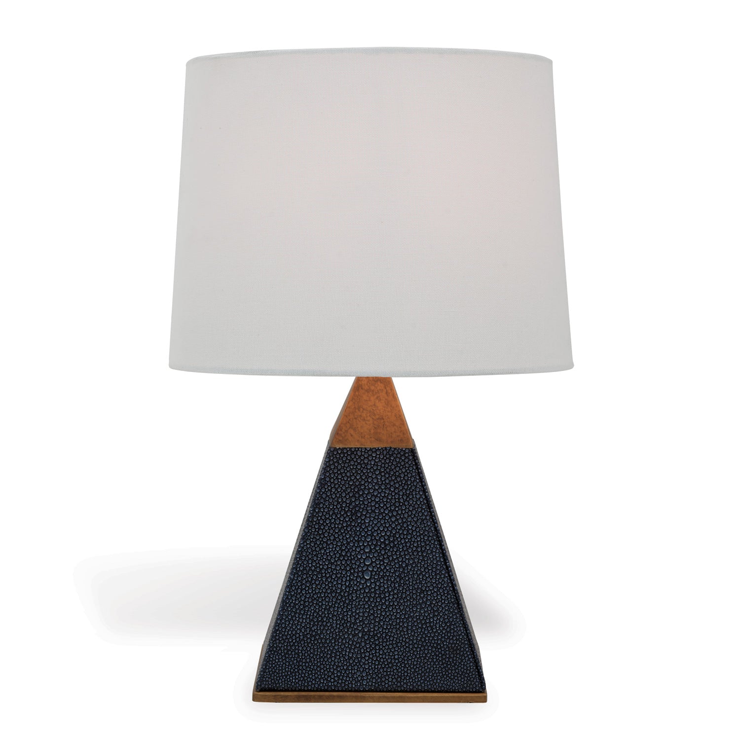 Cairo Black Shagreen Lamp by Port 68