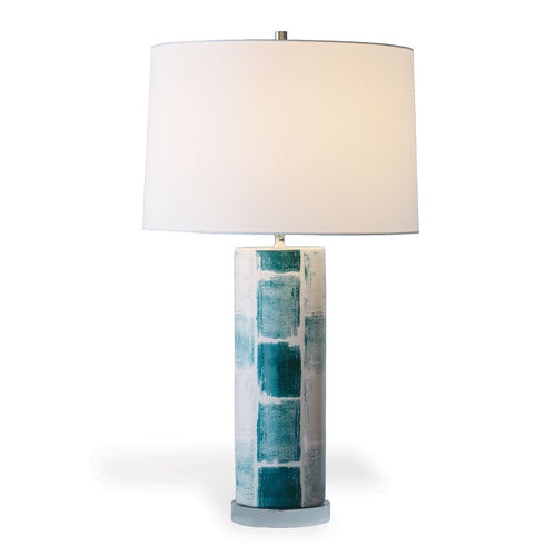 Scalamandre Celadon Green Tile Lamp by Port 68