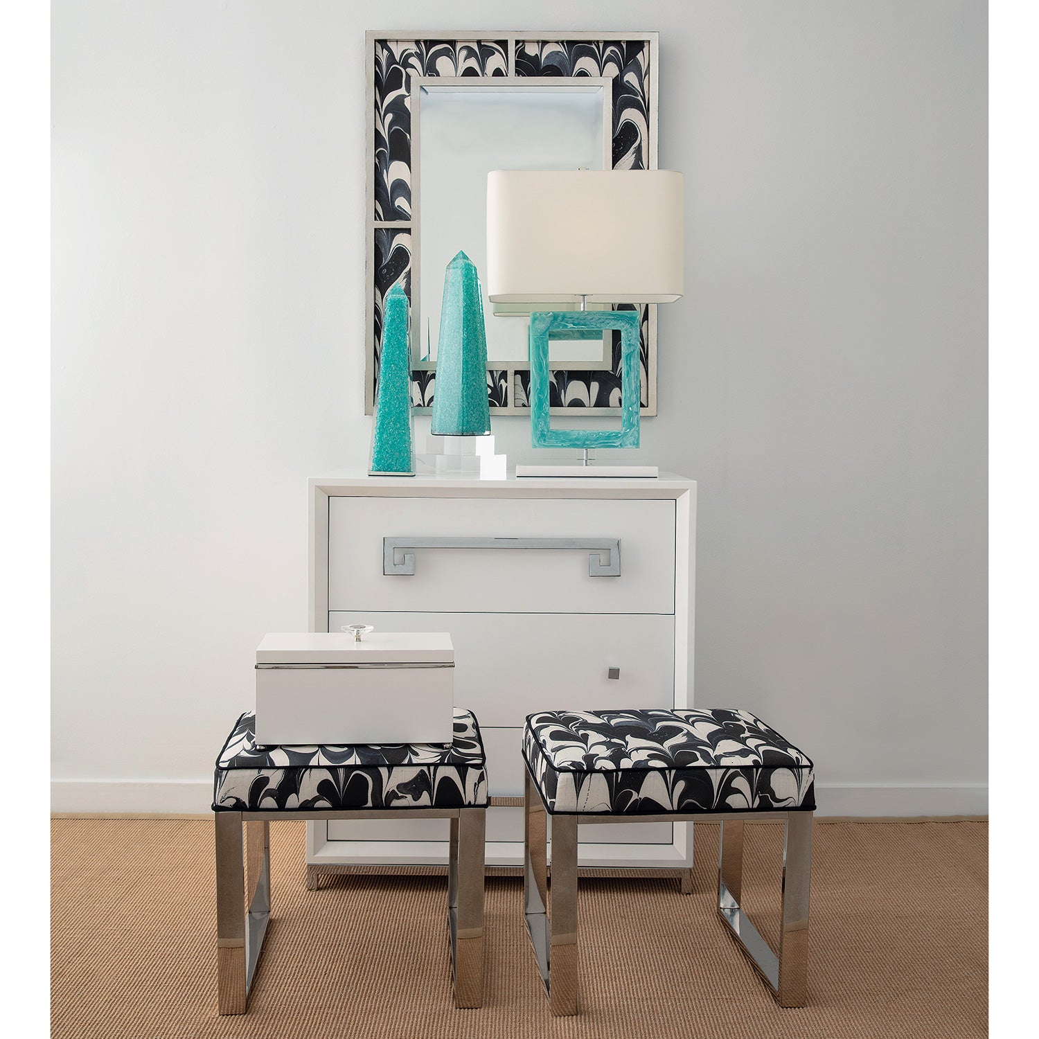 Port 68 Prescott Turquoise Lamp