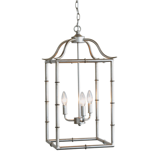 Doheny 3-Light Pendant in Silver by Port 68