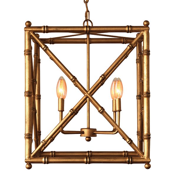 Scalamandre Maison Baldwin Gold Chandelier