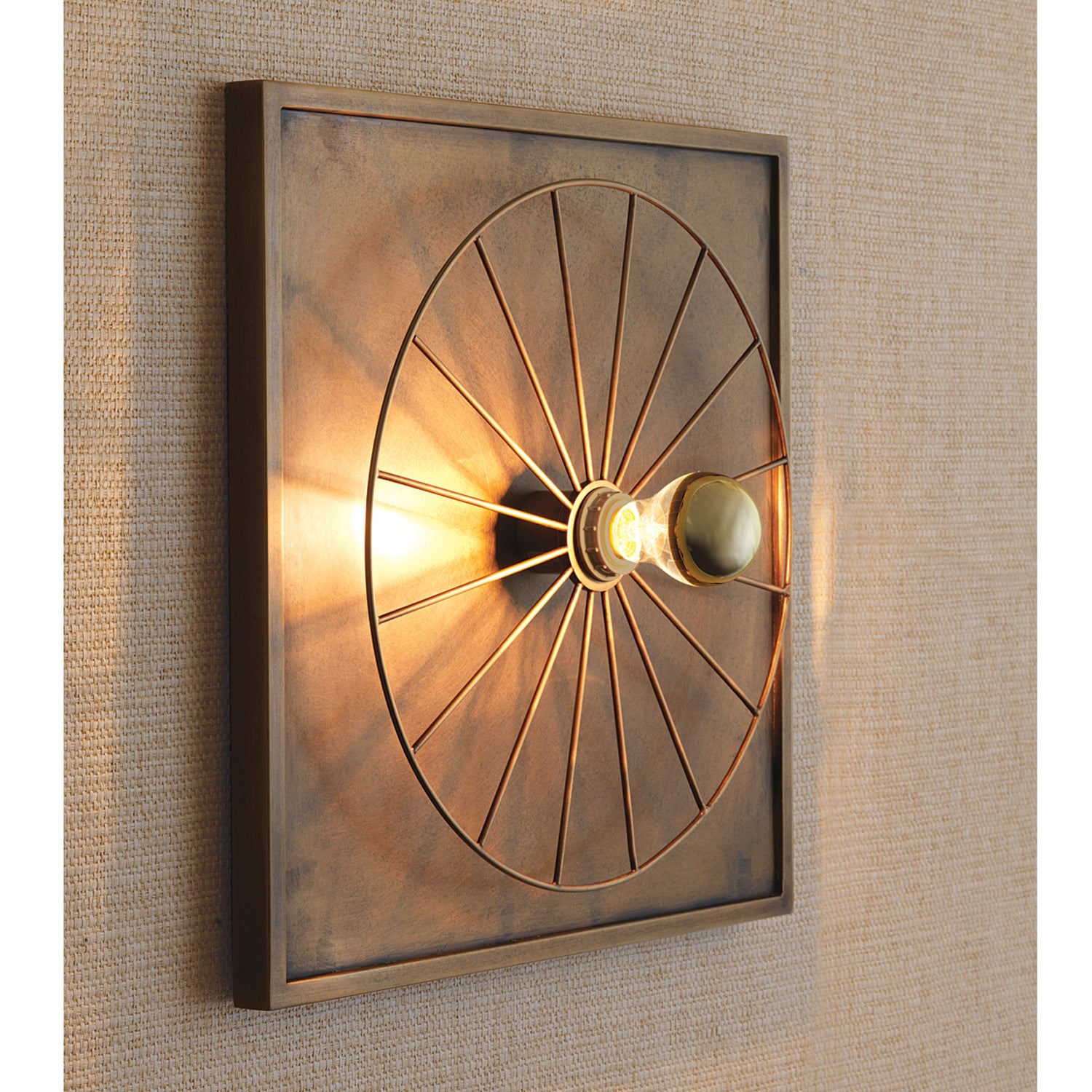 Boston Aged Brass Sconce by Port 68