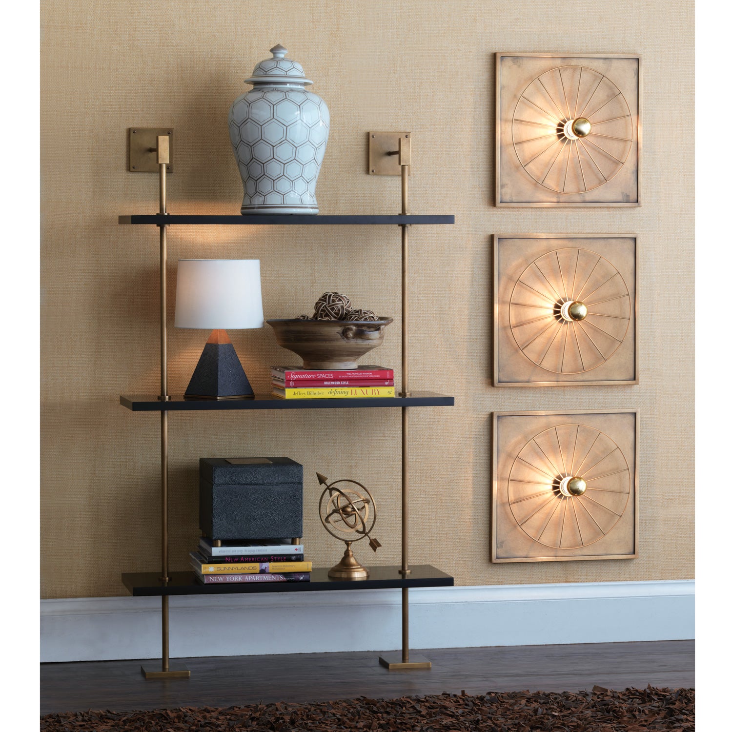 Boston Aged Brass Sconce by Port 68