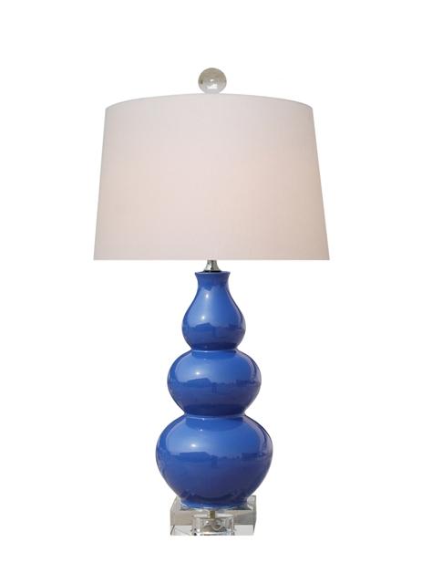 Triple Gourd Porcelain Lamp